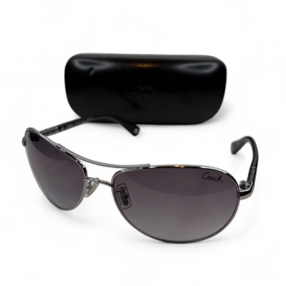 Coach Accessories - COACH ALLEGRA (S567) GUNMETAL SUNGLASSES 61•16•120 Coach Sunglasses